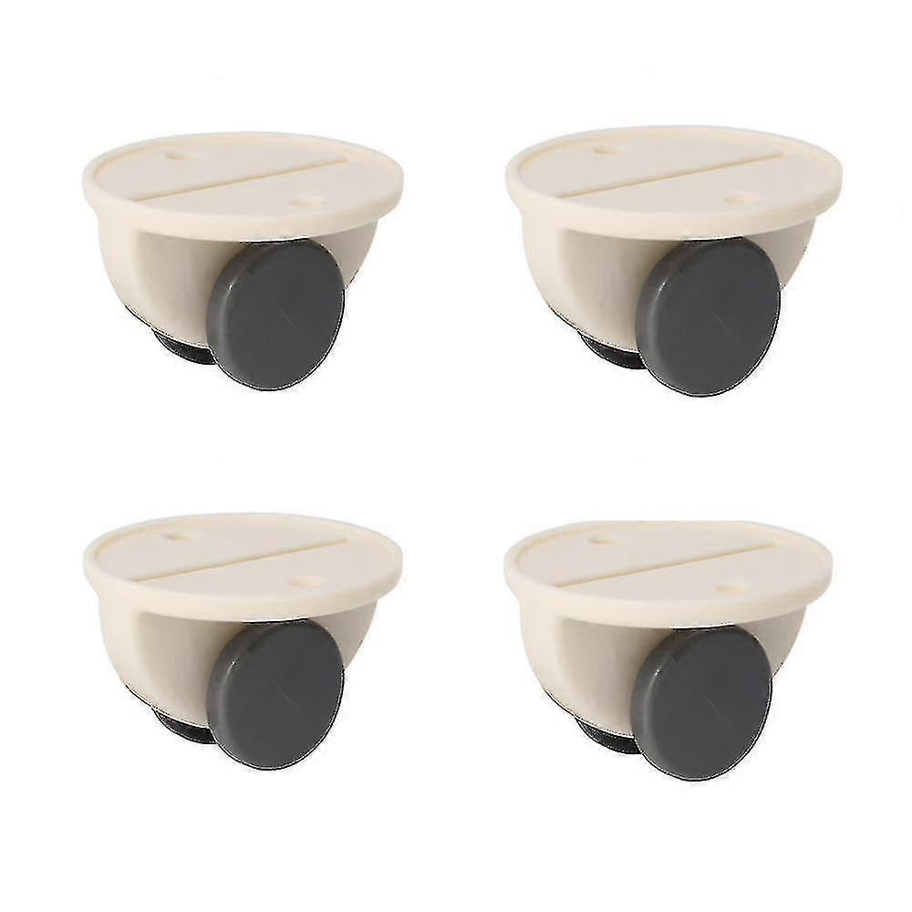 4 حزمة لاصقة الأثاث عجلات عجلات 2x3cm الحد الأقصى 8kg الأثاث الصغير عجلات الأبيض