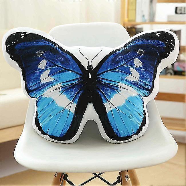 Creative Simulation Butterfly Plush Pillow Printing Filling Home Decor
