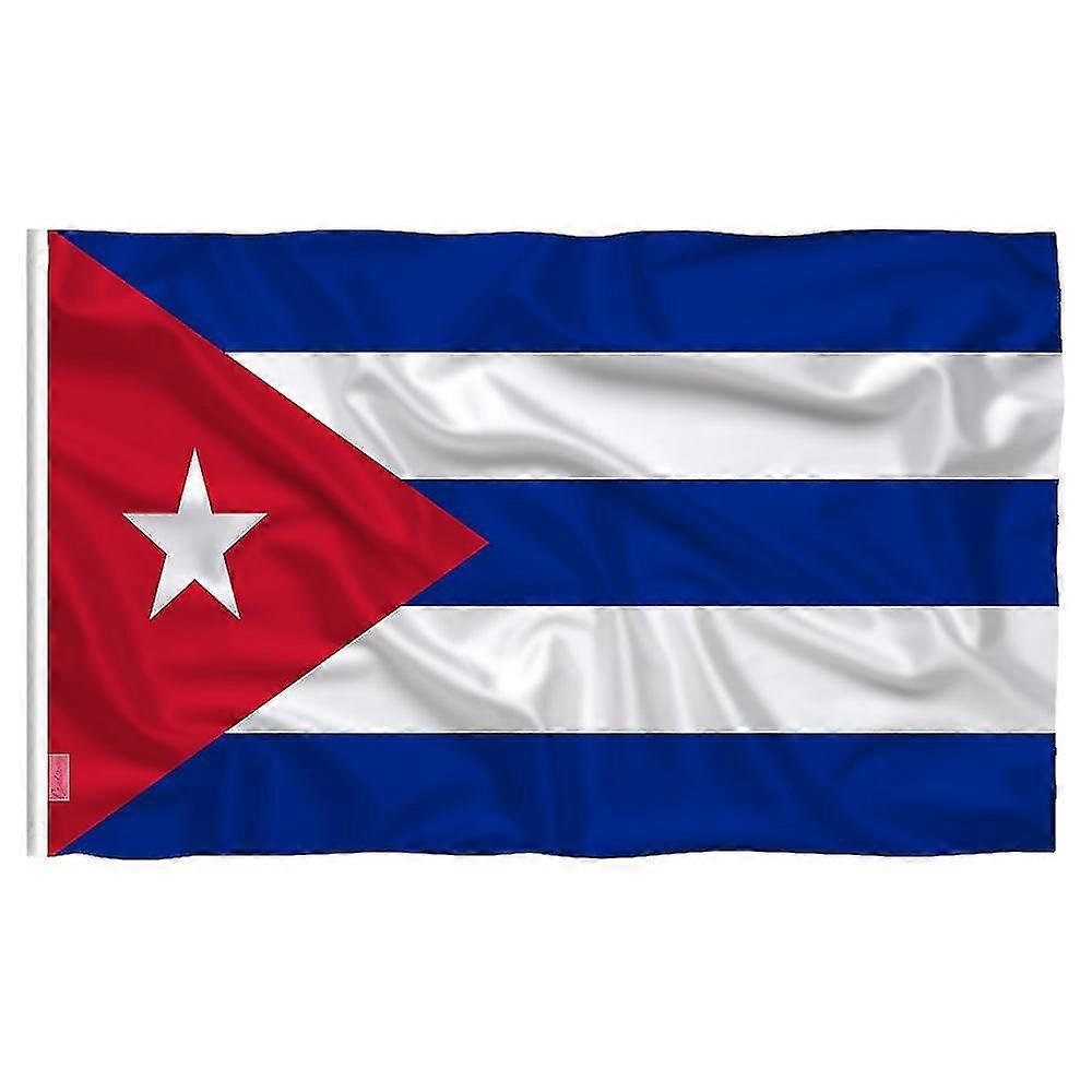 ウェーブ 90 x 150cm キューバ国旗バナーハンギング国旗キューバホームデコレーションフラグ