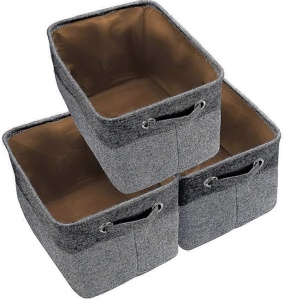 Foldable Storage Bin Basket Set [3-pack], Collapsible Organizer