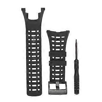 Wristwatch Strap Black Rubber Watchband for Suunto Ambit1/2/3 Watch