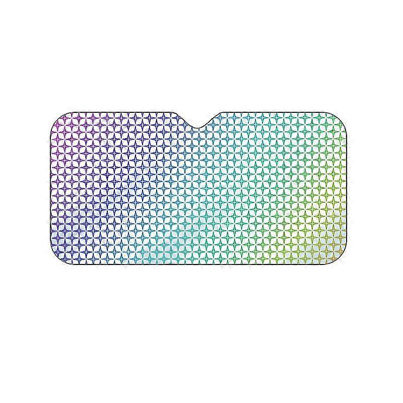 2pcs Car Windshield Sunshade Reflective 99% Uv Laser Sun Shade Block Screen Foldable Sun Shade Visor Cover