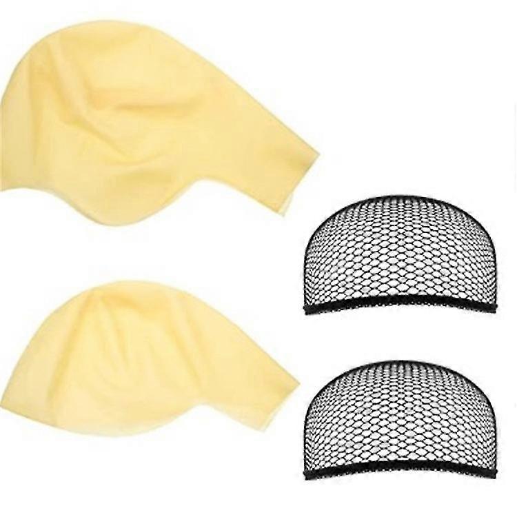 1 Pack Latex Bald Cap für Erwachsene Make-up Glatze Kopf Perückenkappe Kostüm Accessoire (23 Zoll, große Größe)