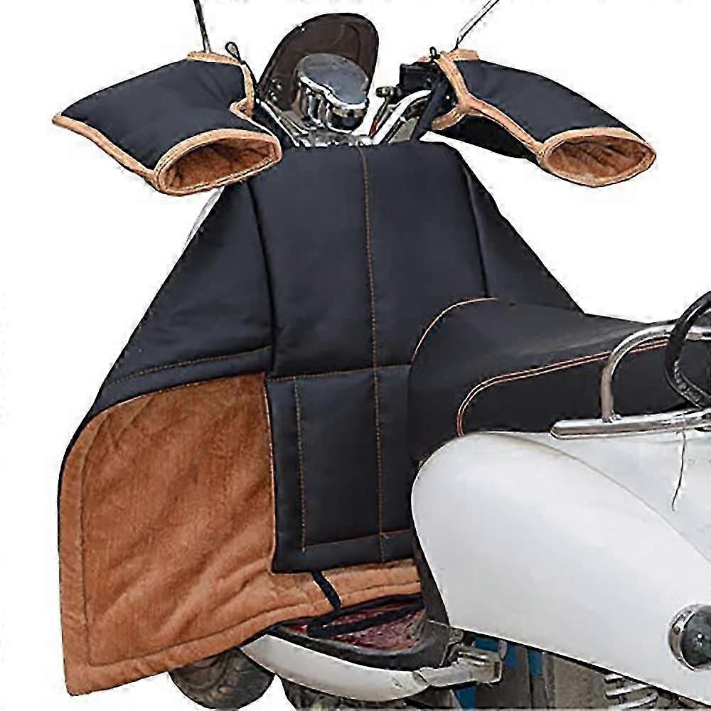Șorț de acoperire pentru picioare scuter cu ghidon, protecție pentru picioare pentru scuter, capac gros pentru motociclete rezistent la vânt