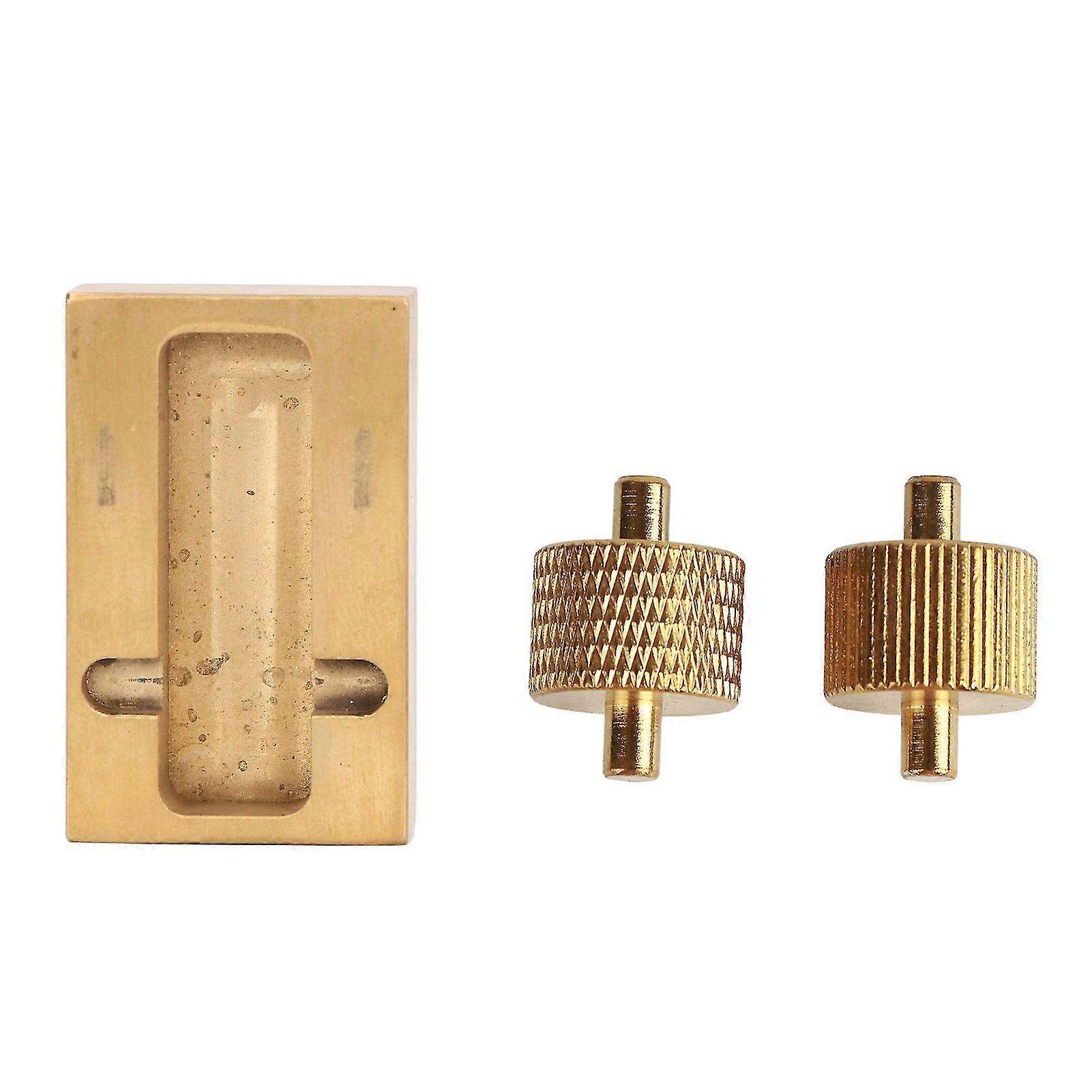 Mini Leather Edge Roller for Leather Craft - Durable Brass, High Strength, Fast Oiling, Easy Operation