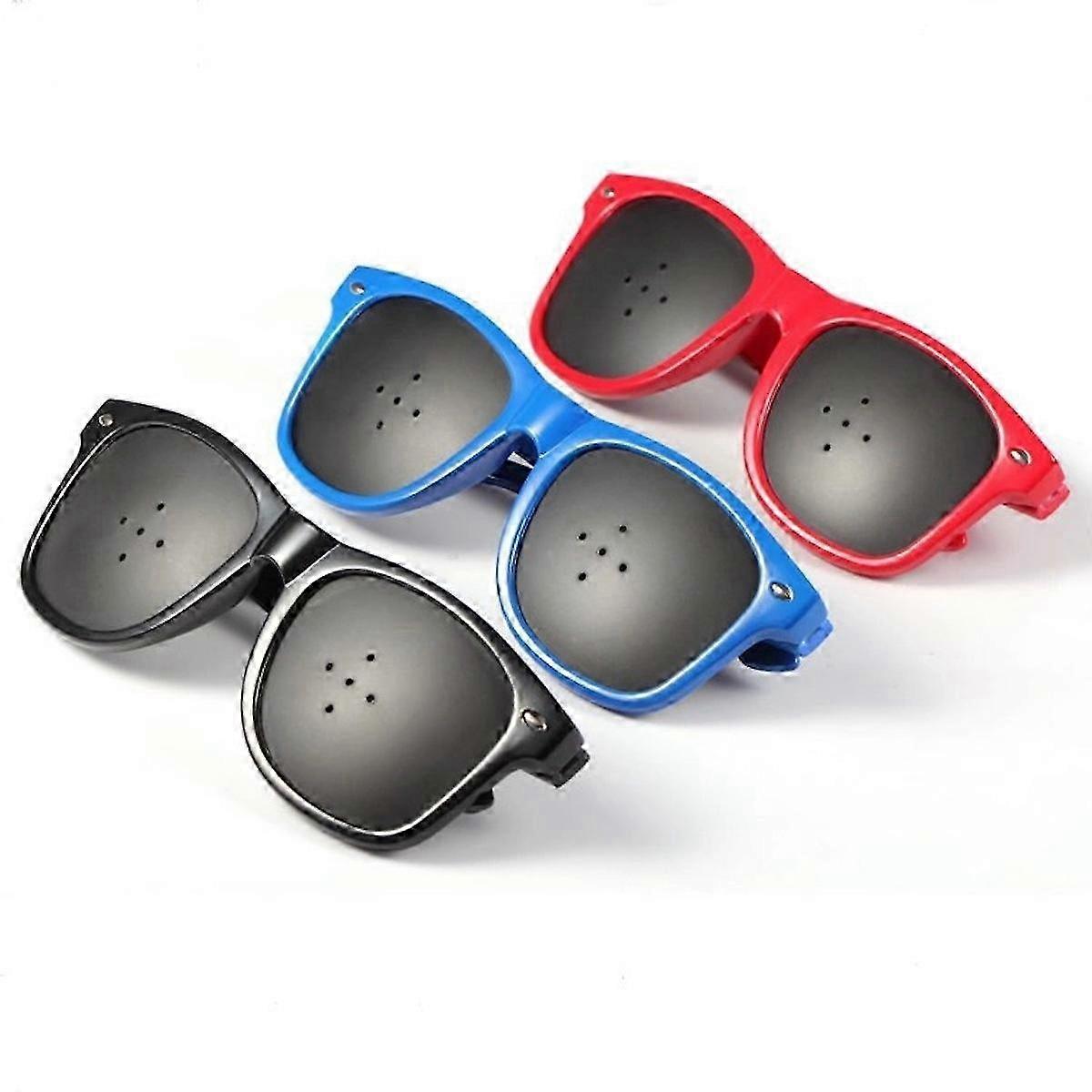 3pcs Blindness Weakness Pinhole Glasses Eye Exercise Exercise Vision Correction Glasses