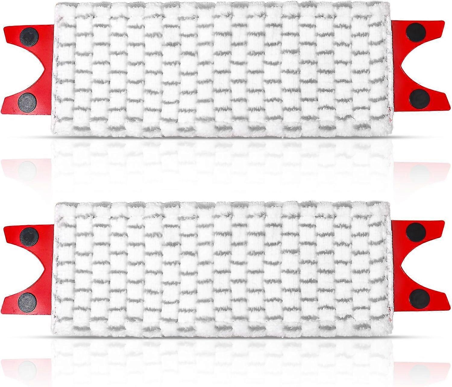 2 Pack Mop Heads Replacement, Compatible with Vileda 1-2 Spray Mop Refill, Grey