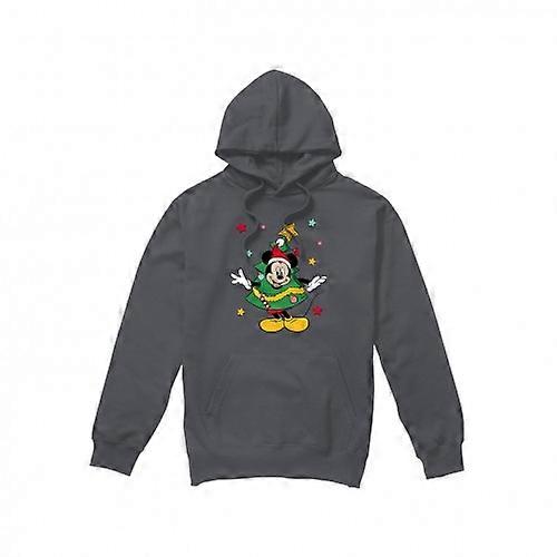 Disney Mens Mickey Mouse Christmas Tree Hoodie