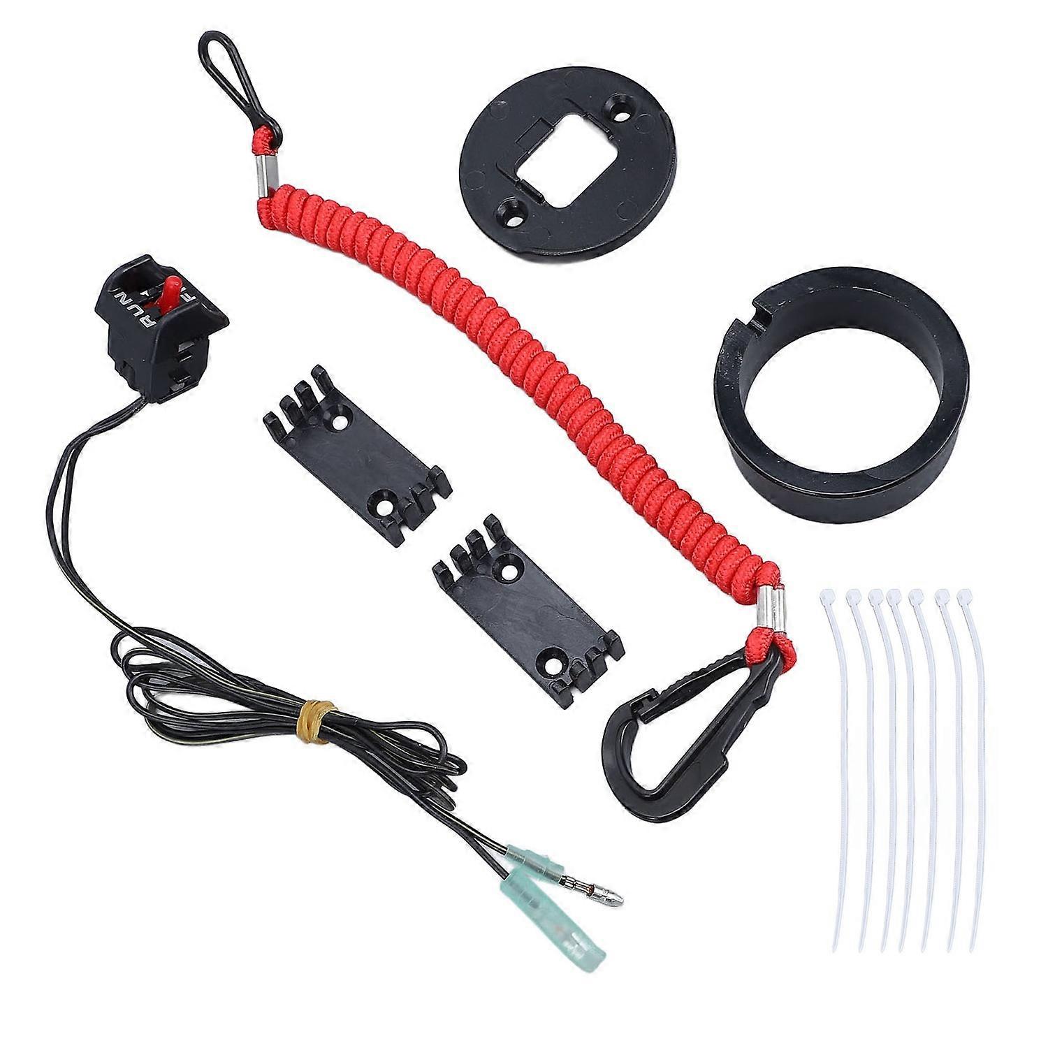 Engine Safety Lanyard Kill Stop Switch 19674A07 Stable Performance Lanyard Emergency Stop Switch for
