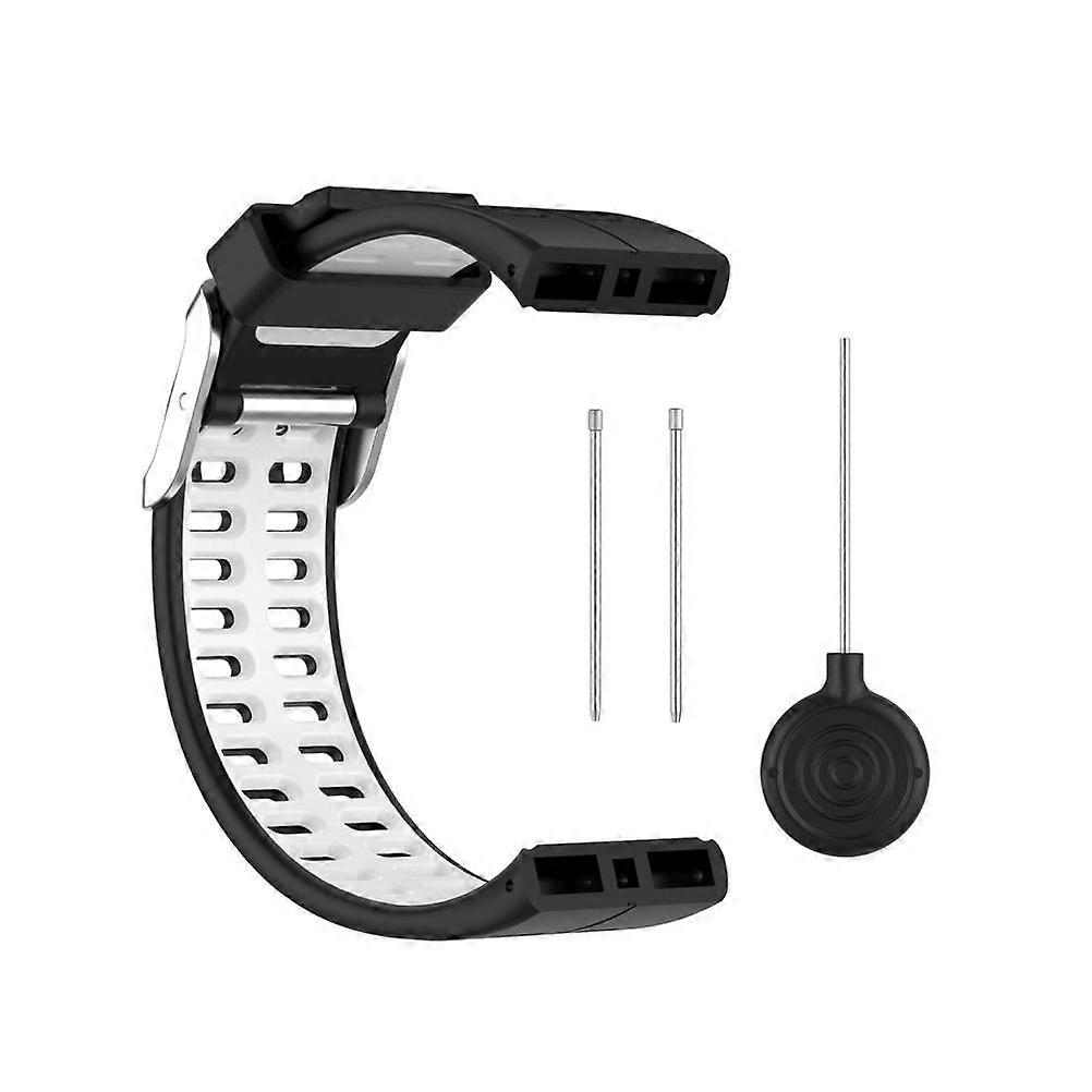Silicone Watch Bands Replacement Bands Soft Comfortable Dual Color Watch Strap Compatible for POLAR v800