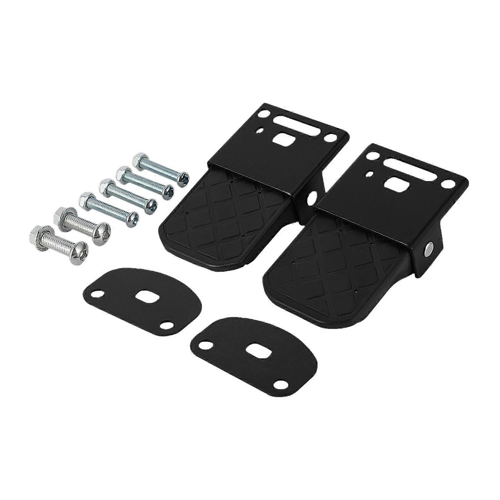Generic ATV Rear Passenger Foot Rests Black for Four Wheeler Accessory