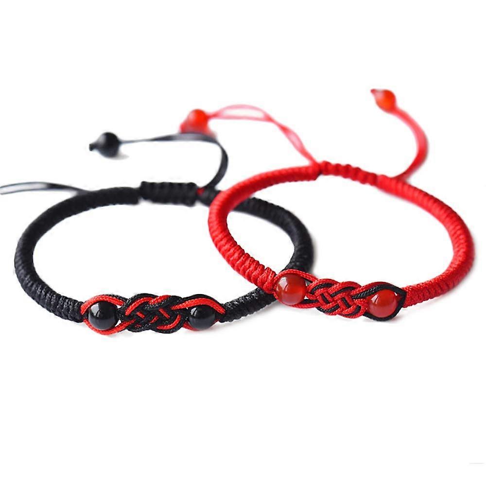 Hand-Woven Couple Bracelets for Him and Her, Adjustable Size, Colorful Threads, Unique Friendship Jewelry Set