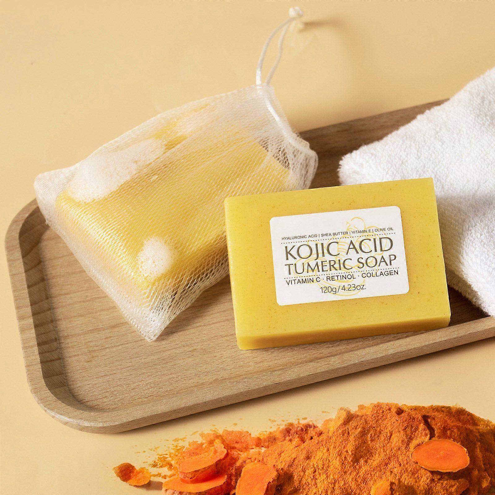 Soap Lemon Turmeric Soap Tablets Cleansing Turmeric Soap Facial And Body Shower Soap Firming Pores And Removing Pigments 120g Flye250369