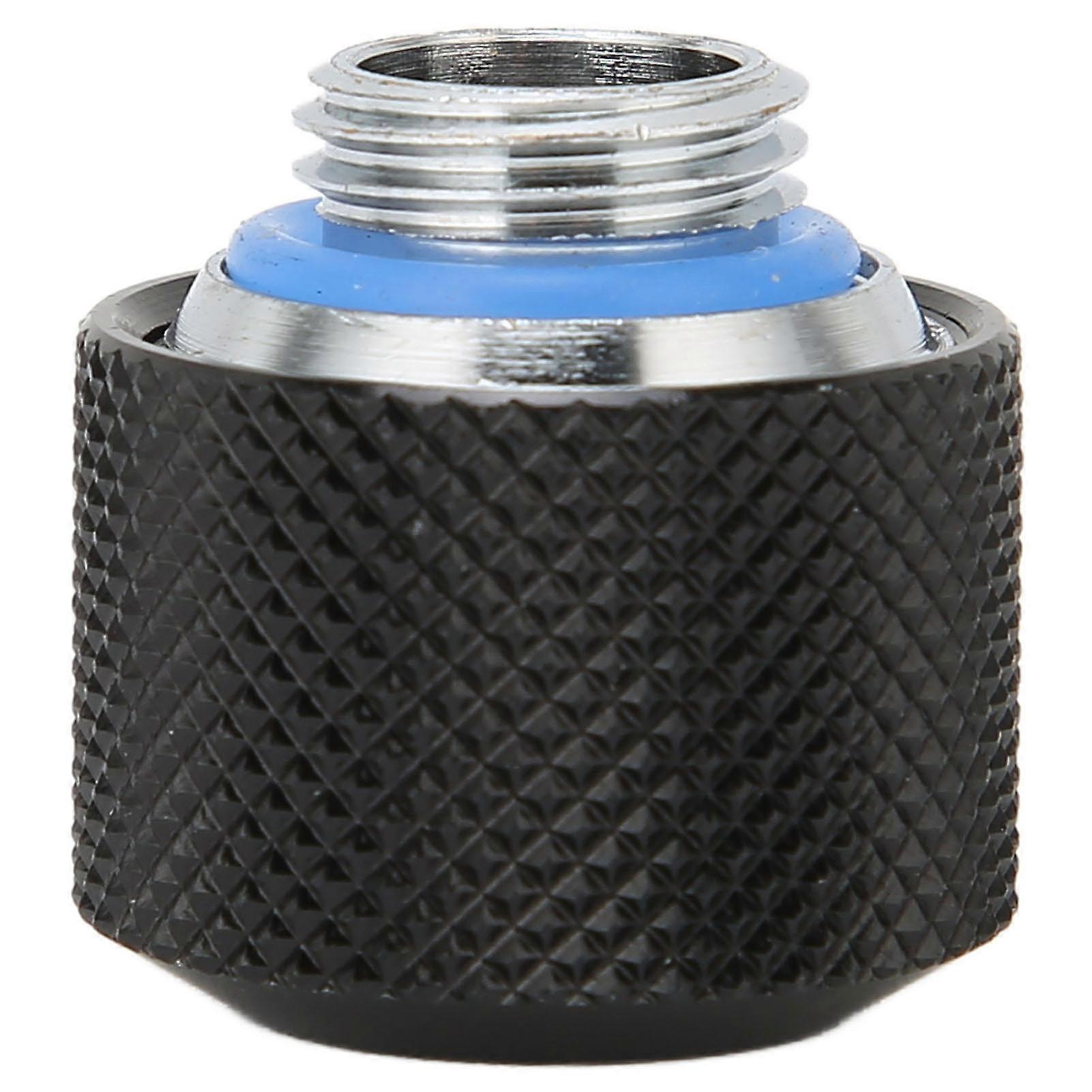 Tube Compression Fitting Premium Brass High Durability Quick Screw Fitting for ComputerBlack