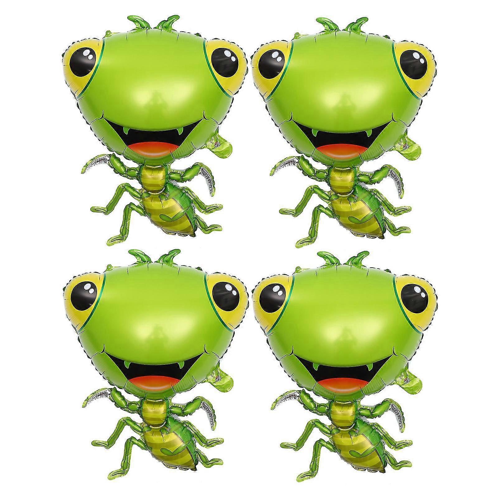 4pcs Cartoon Animals Foil Balloons Creative Animals Shaped Balloons Inflatable Foil Balloons