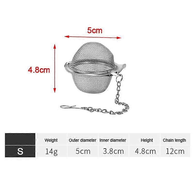 Tea Infuser Sphere Locking Spice Tea Ball Strainer Meshtea Filter Tool