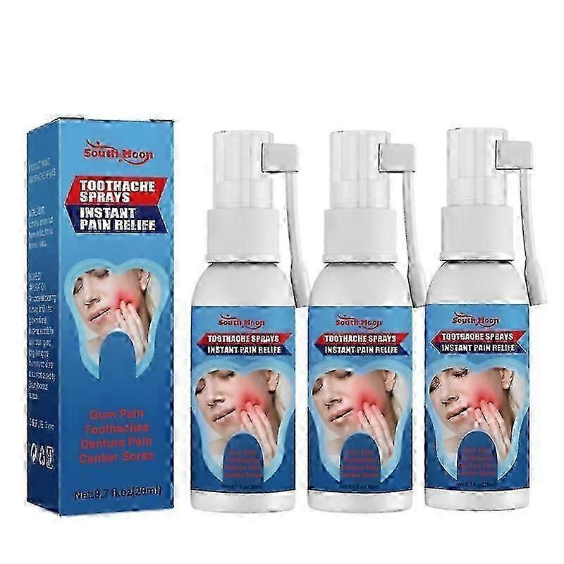 3pcs Toothache Gum Toothache Toothache Licorice Tooth Decay Worm Tooth Caries