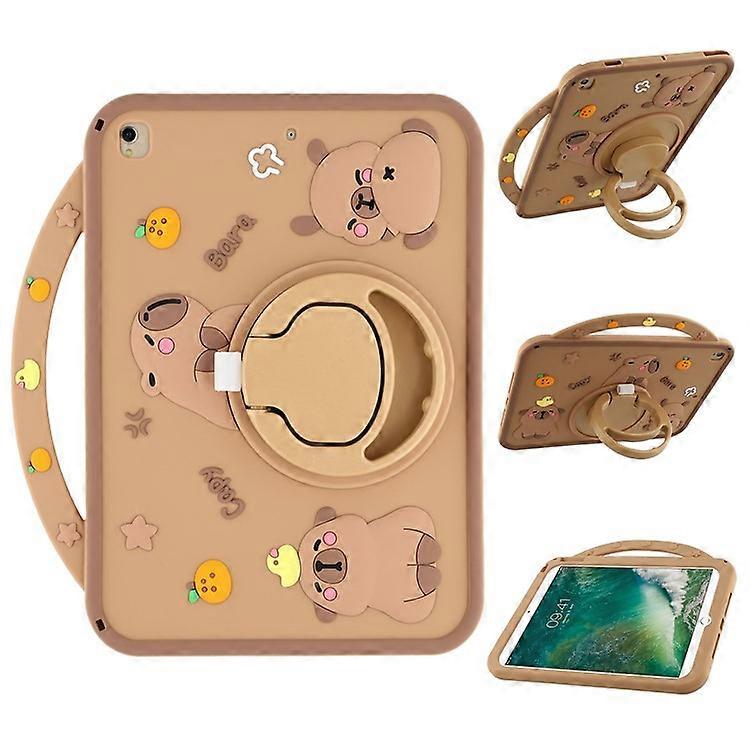 Silicone Case Compatible For iPad 10.2 (2021) / (2020) / (2019) / Air 10.5 inch (2019) Rotating Kickstand Protective Cover w