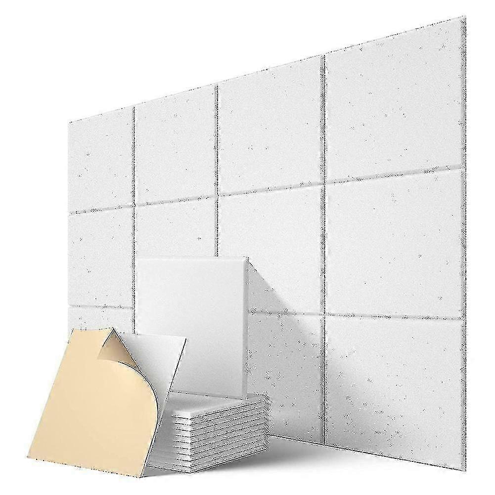 لوحات صوتية ذاتية اللصق 12 حزمة ، 12 × 12 × 0.4 بوصة دليل على الصوت الحشو ، لوحة امتصاص الصوت