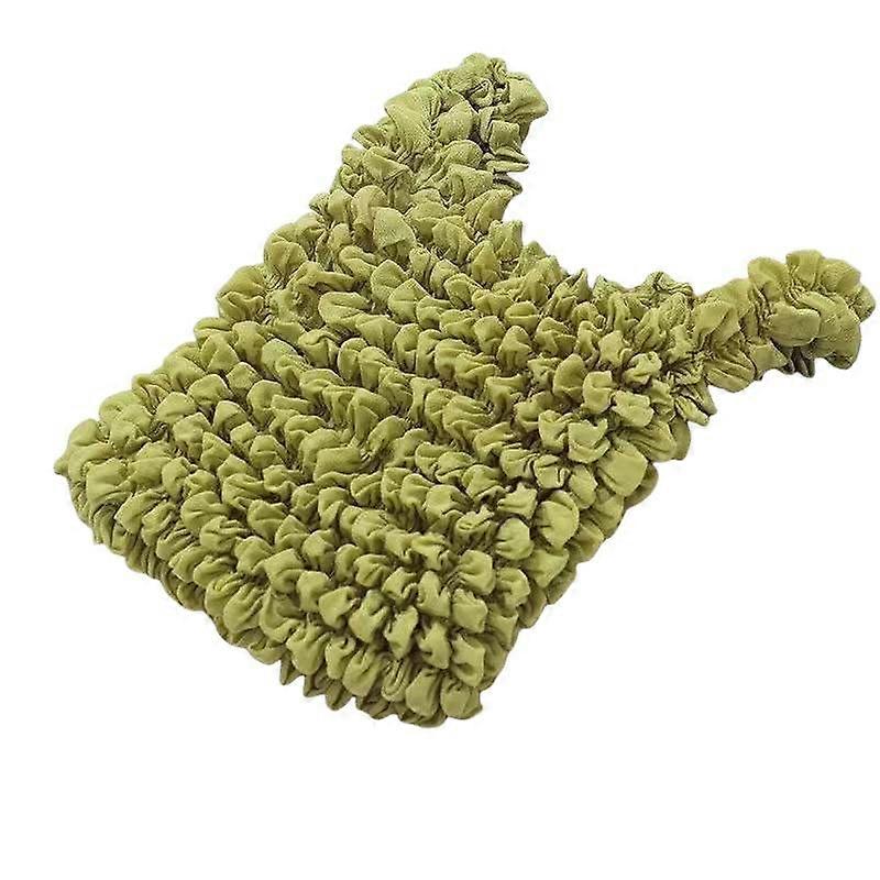 Stretchable Shopping Tote Bag, High Capacity Portable Tote with Pleated Design, Lightweight Durable Fabric, Eco-Friendly