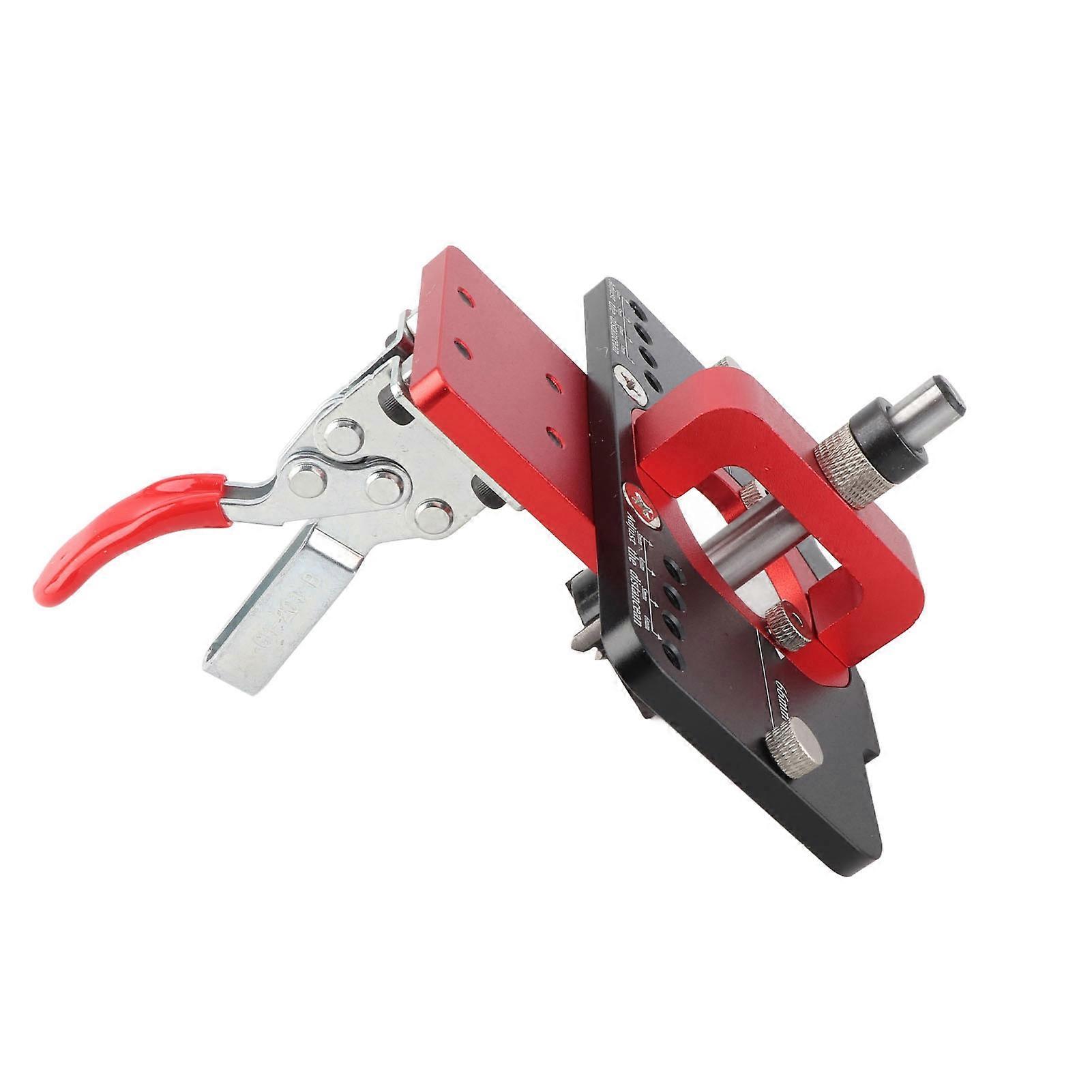 Concealed Hinge Jig 35mm Door Hinge Hole Drilling Guide Drill Bit Kit Set for Woodworking