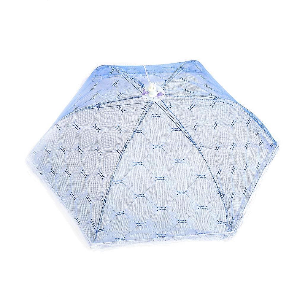 Foldable Food Cover Protector Pop Up Mesh Anti Fly Wasp Net Party Picnic Camping Kitchen Blue