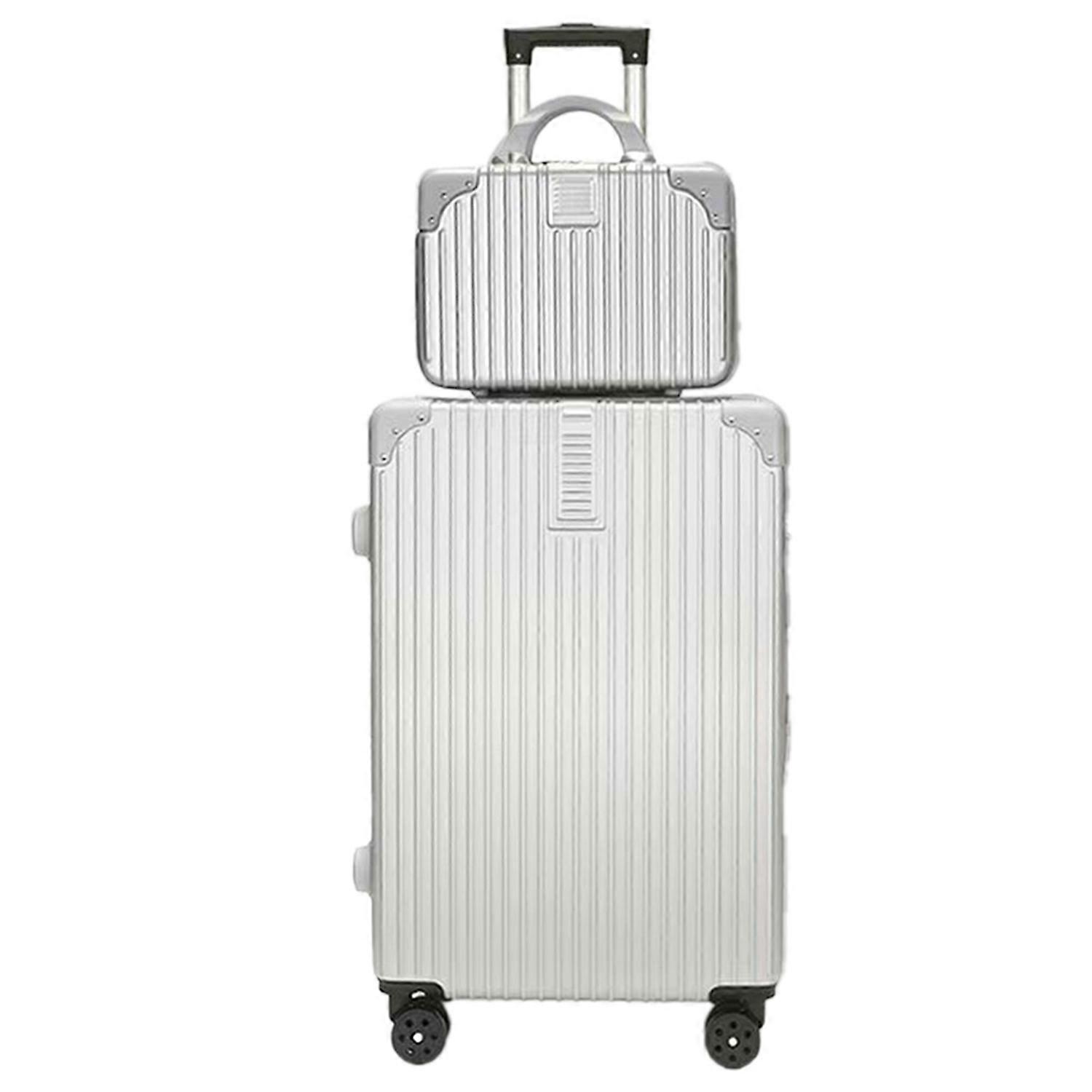 20 Inch 2 Piece Suitcase Set with Combination Lock Spinner Wheel Expandable Carry On Luggage Set for