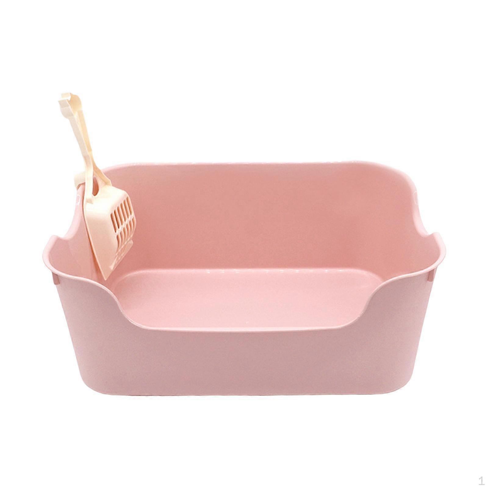 Cat Potty Toilet Bedpan Travel Portable Anti Splashing Easy to Clean for Rabbit Semi Closed