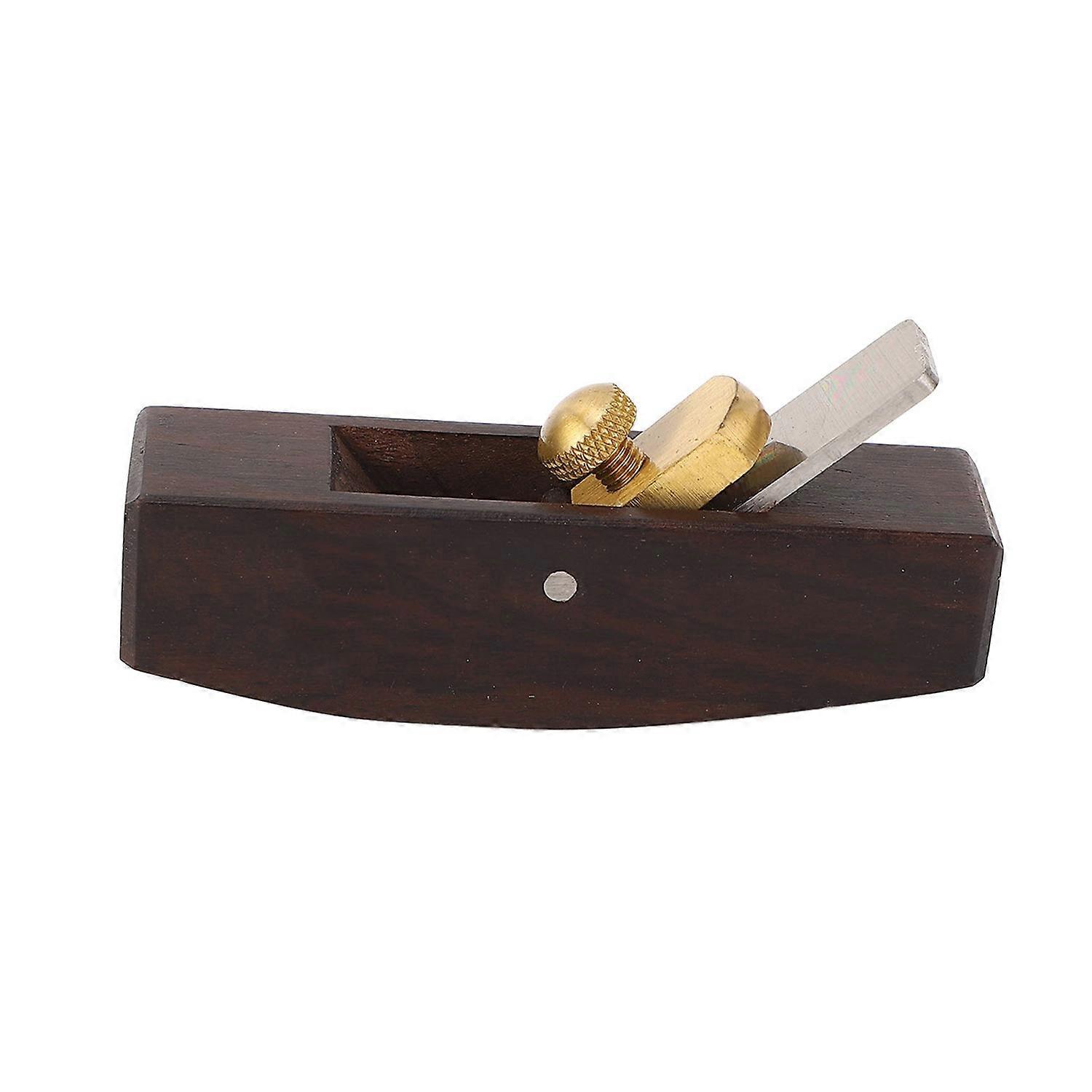 Small Hand Planer High Speed Steel Blade Round Base Portable Wood Trimming Planer for Chamfering