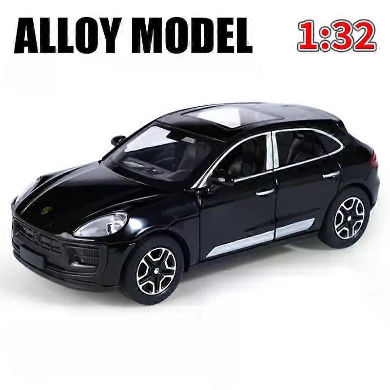 1/32 Macan T SUV Car Model Zinc Alloy Diecast Simulation Toy with Sound Light Pull Back Collecte Decorates Gift for Boy Birthday