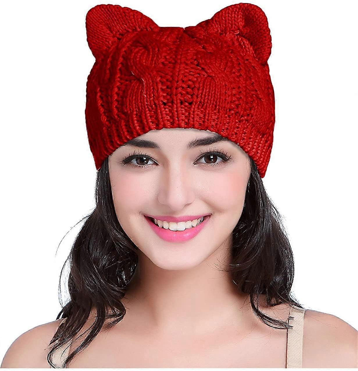 Machine Washable Warm Cable Knit Slouchy Beanie