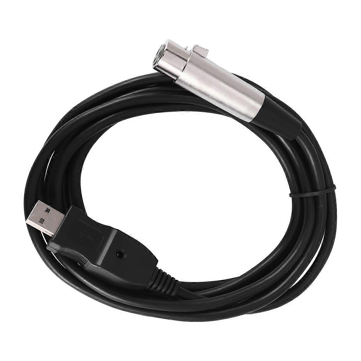 USB Male to XLR Female Microphone USB MIC Link Cable