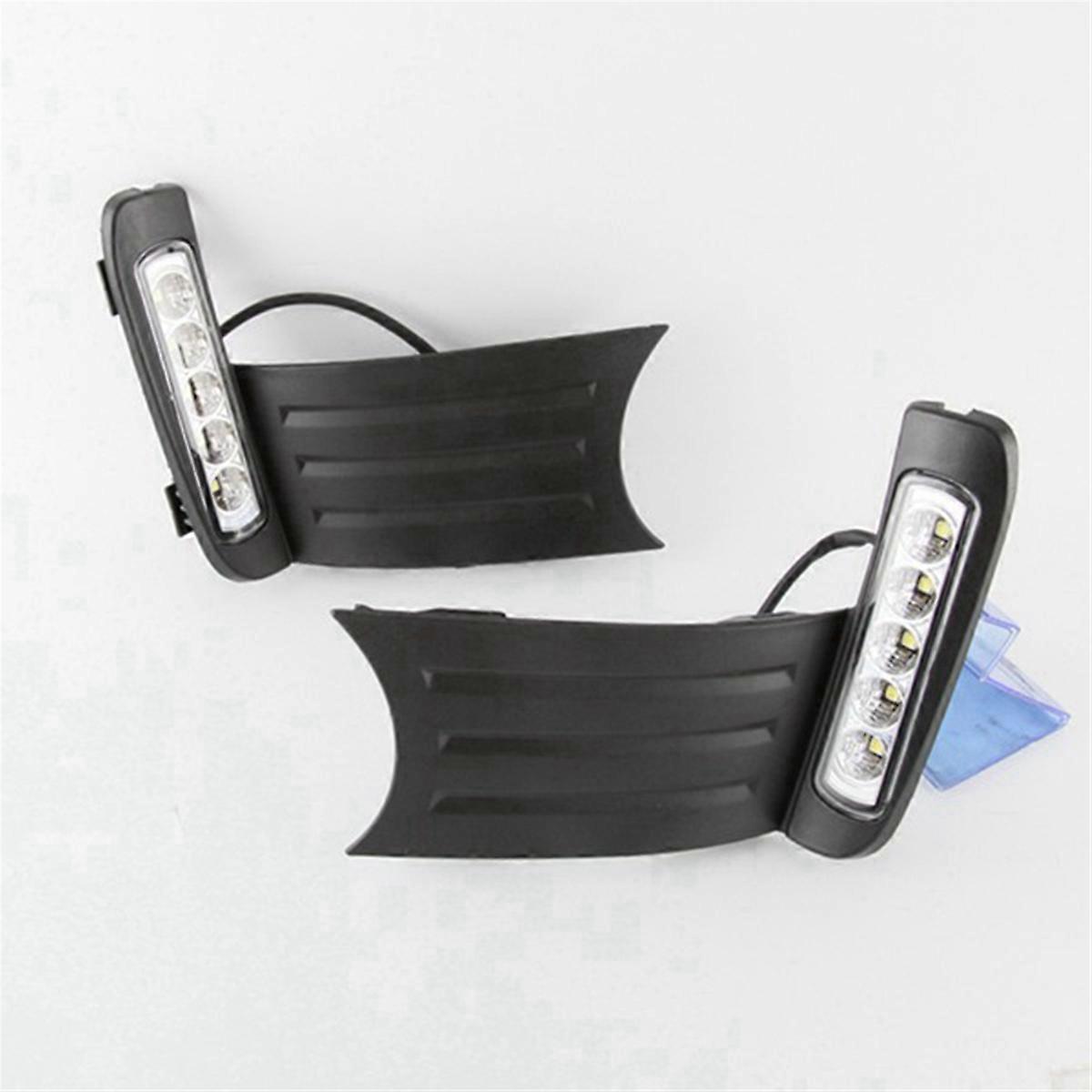 1 Pair DRL LED Daytime Running Light Driving Fog Lamp for Fit/Jazz 2011 2012 2013