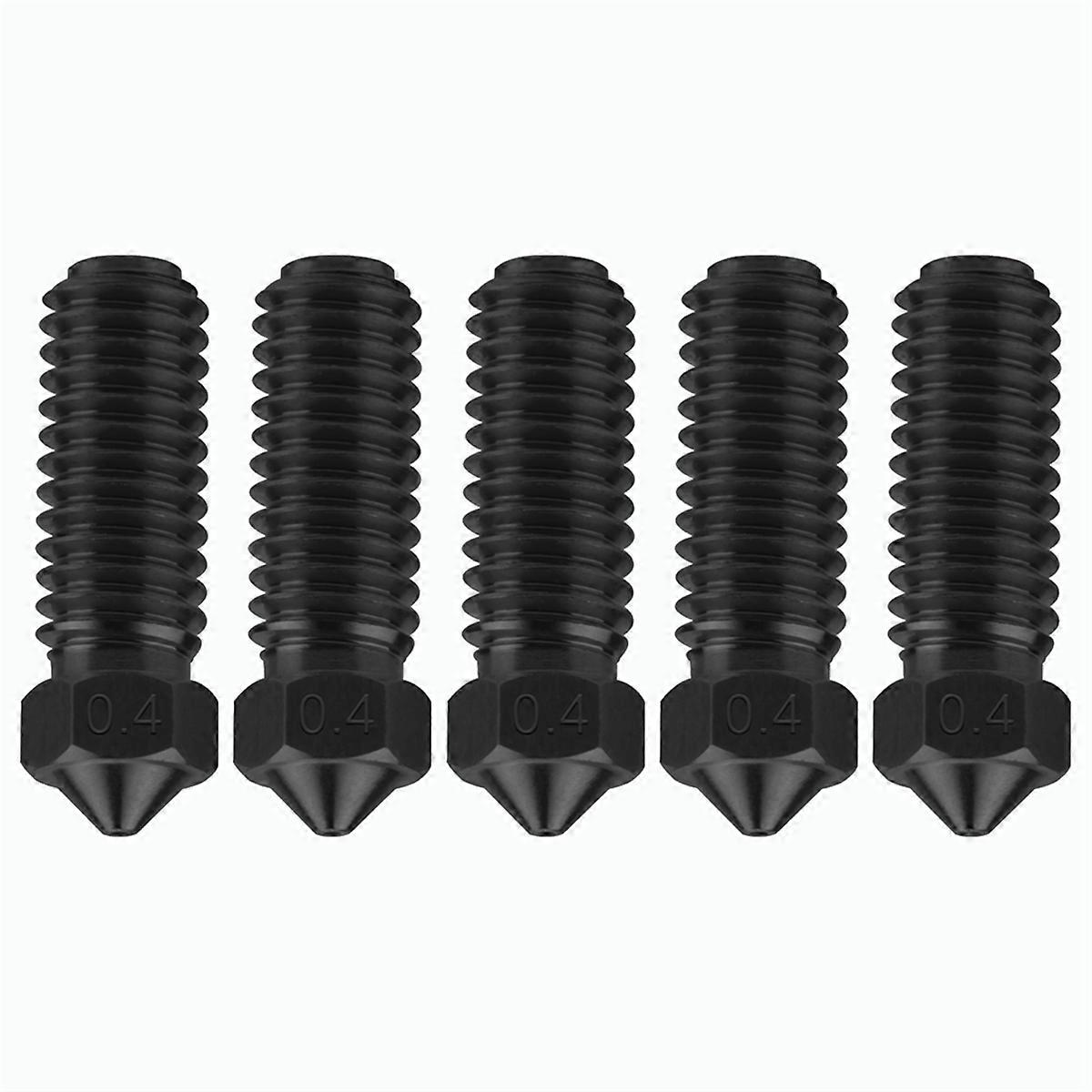 5PCS 0.4mm Thread Hardened steel Nozzles Nozzles for Anycubic Kobra 3
