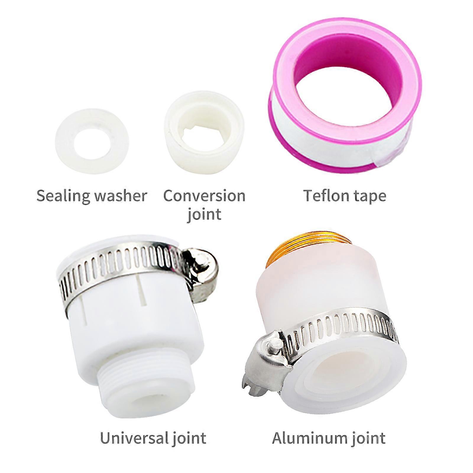 5PCS Faucet Adapter Kit Aerator Adapter Set Rubber Adapter Fits Most Size Water Tap