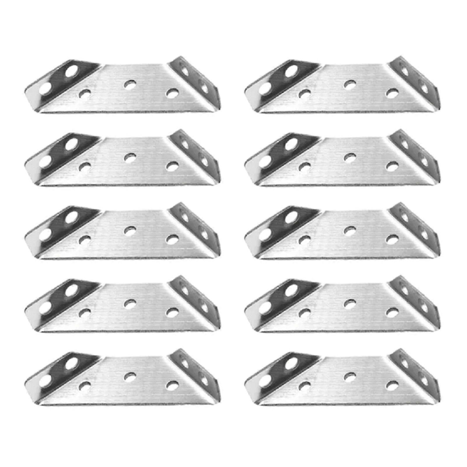 10/20 Sets Three-Sided Cabinet Corner Coded Brace Durable Rust-Proof Shelf Support Connector for Drawers