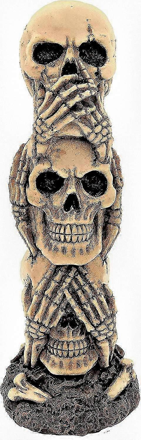 Handmade Resin Decorative Skull Art Piece
