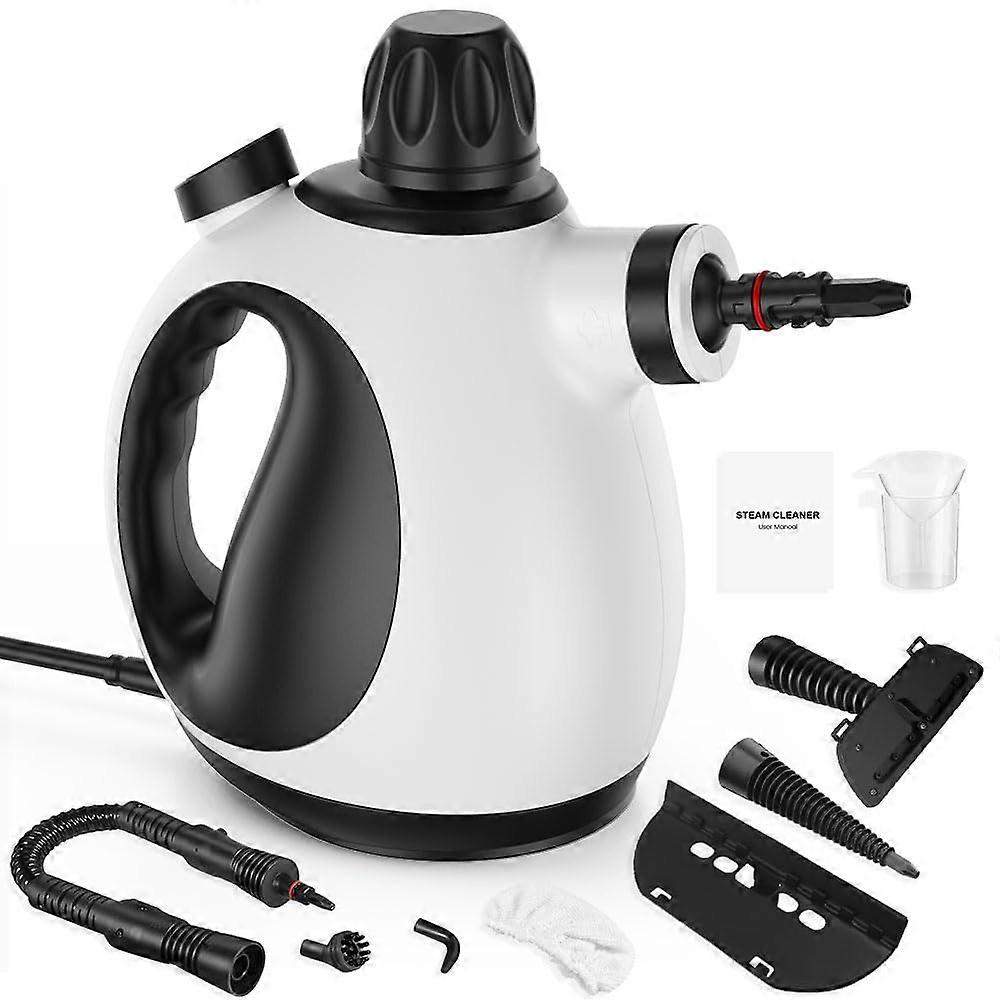 Handheld Steam Cleaner for Home - High Pressure Portable Steamer for Windows, Couch, and Multi-Purpose Cleaning (White)