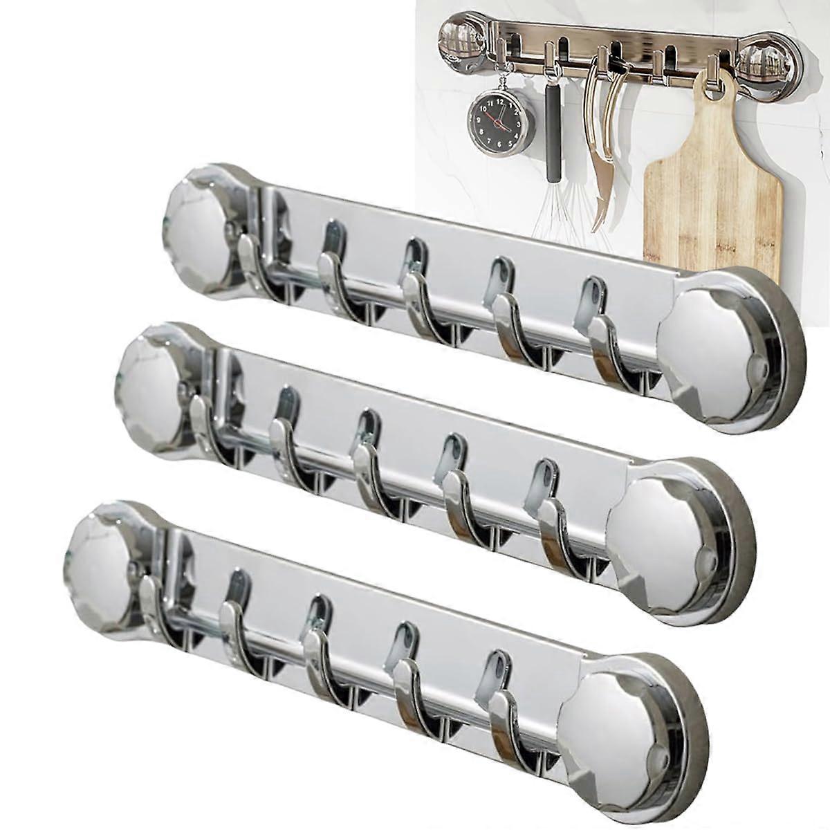 2/3PCS Multifunctional Bathroom Wall Hooks, Heavy Duty Suction Cup Hooks for Bathroom and Kitchen, 2024 Upgrade Design