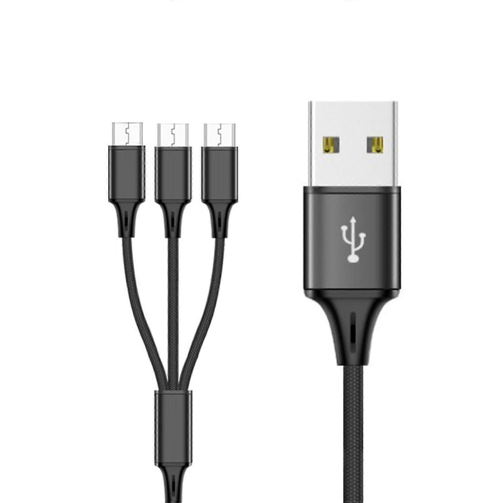 Male USB to Micro USB Charge Wire Multifunction Power Cord for Travel Charging
