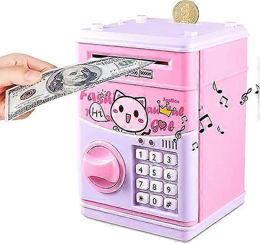 (Pink) Automatic electronic checkout for children - with password