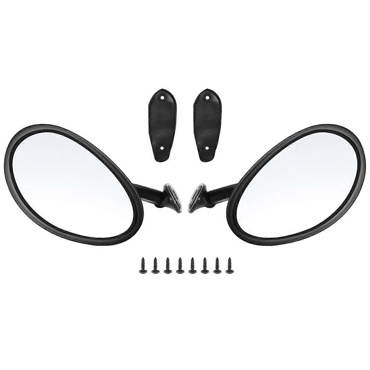Left & Right Car Classic Retro Door Wing Side Mirror Rearview