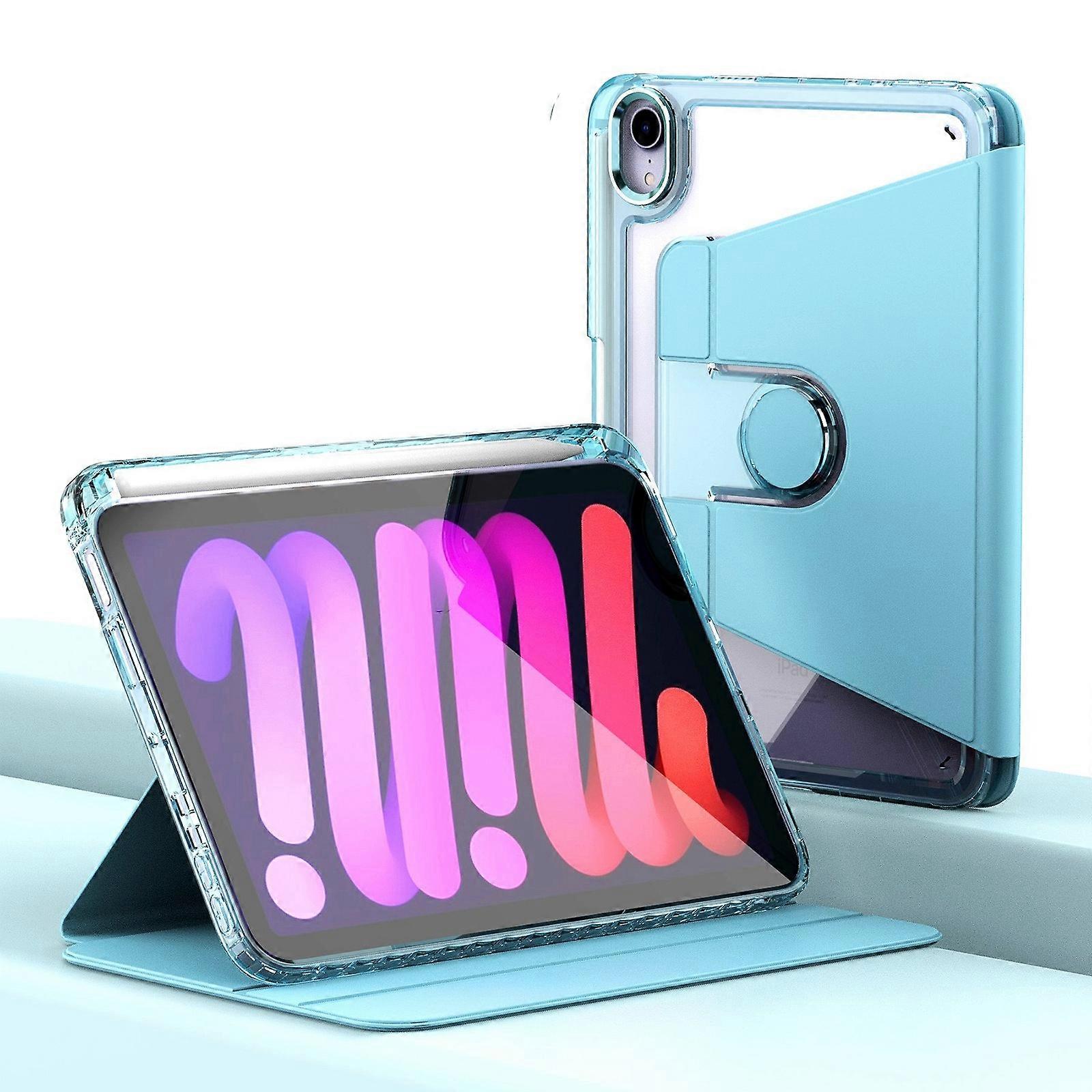 Clear 360 Rotation Stand Smart Leather Tablet Case