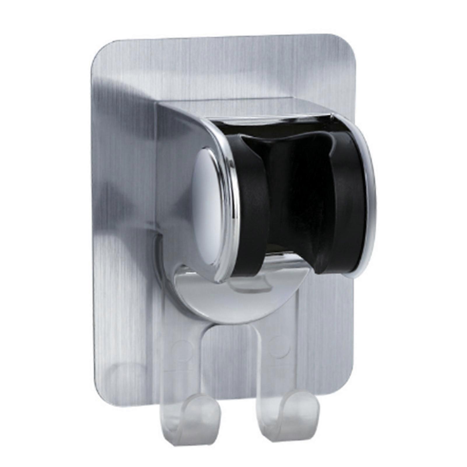 Self-Adhesive Shower Head Bracket Adjustable Handheld Shower Wand Holder Wall Mount