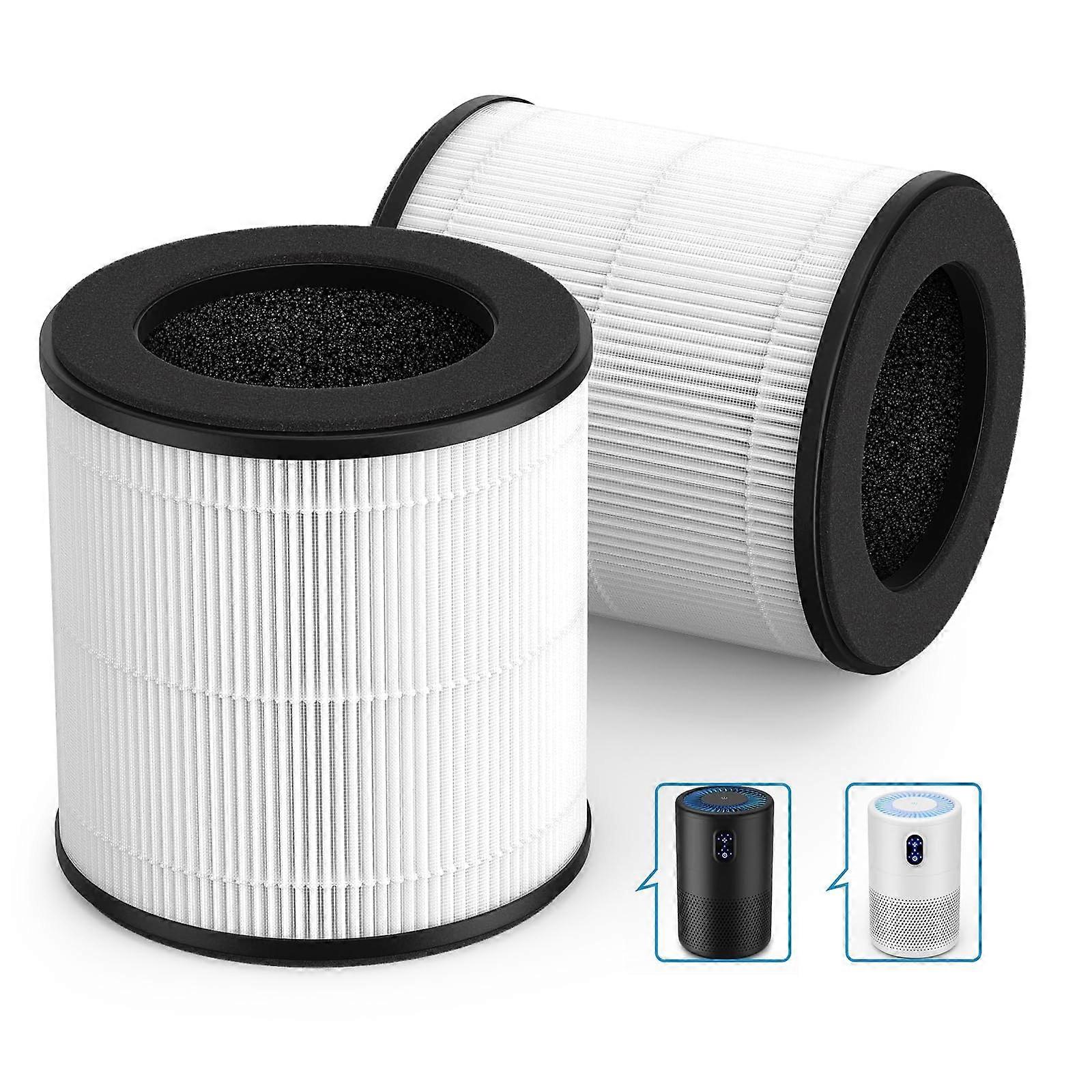 2 Pack True HEPA Filter for Air MOOKA Purifier B-D02L and KOIOS VEWIOR B-D02U