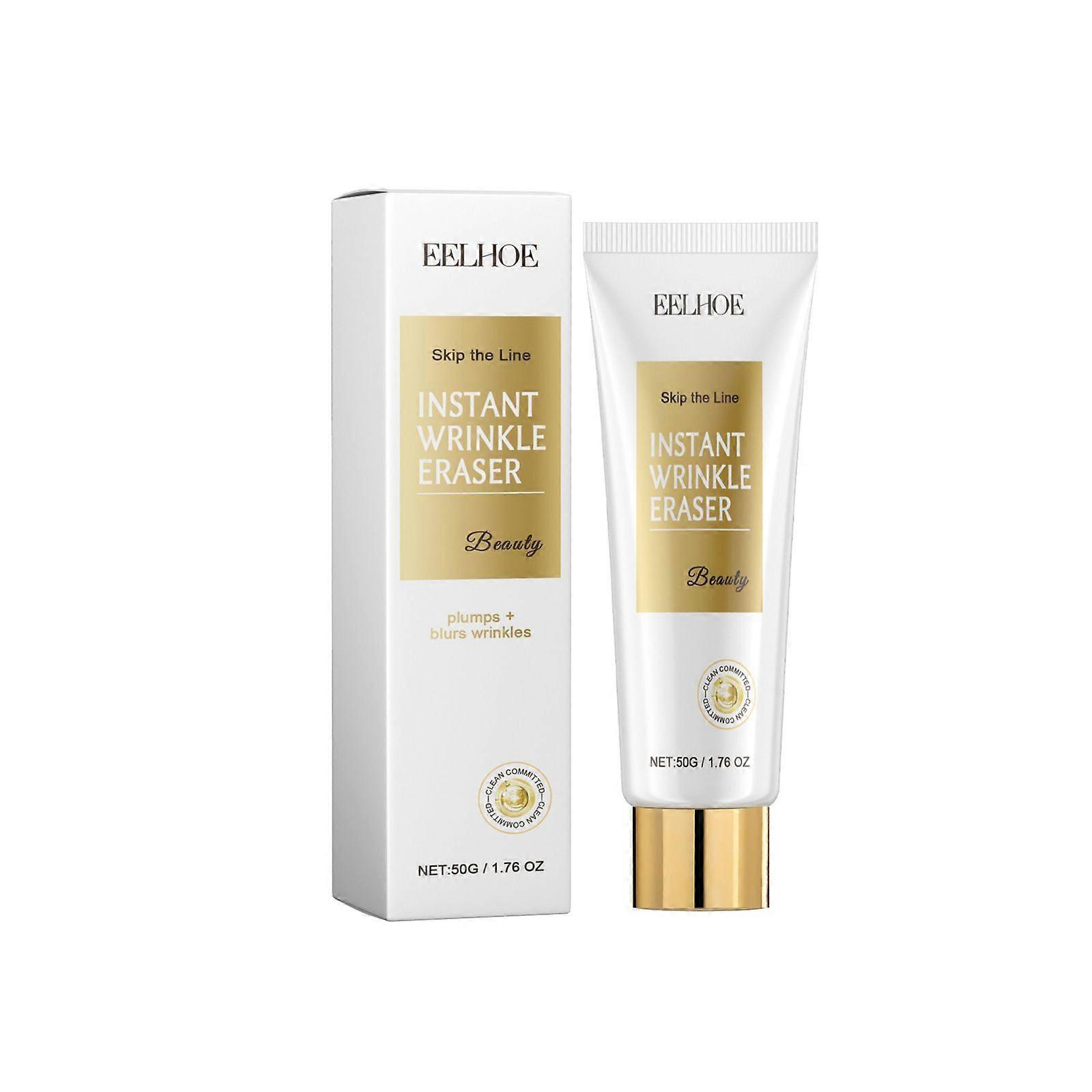 Skip The Line Instant Wrinkle Eraser, Skips The Lines Firming Lotion, Anti-Aging Cream for Face & Body, Face Tightening Serum, Reduces Fine Lines