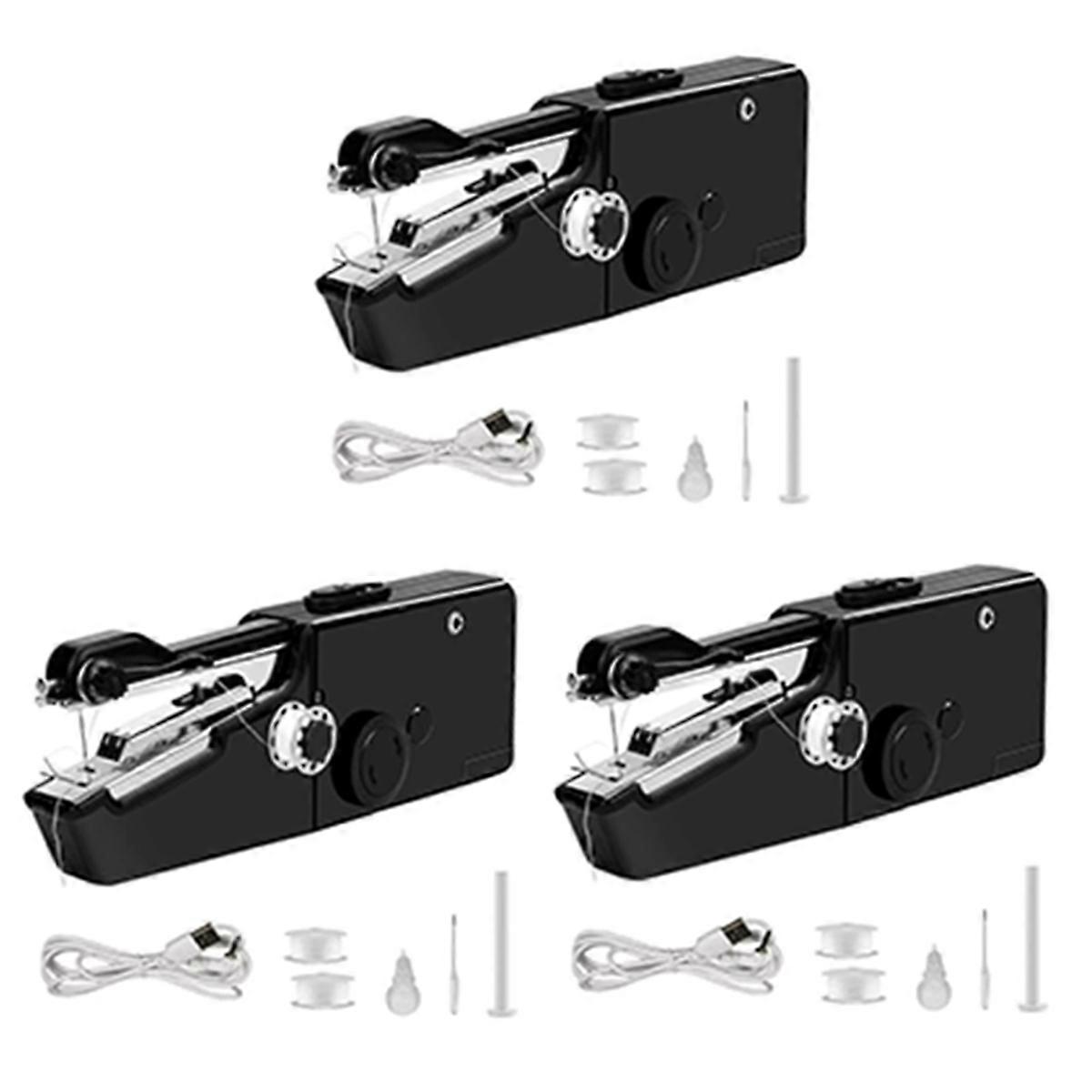 3set USB Electric Handheld Sewing Machine Kit,