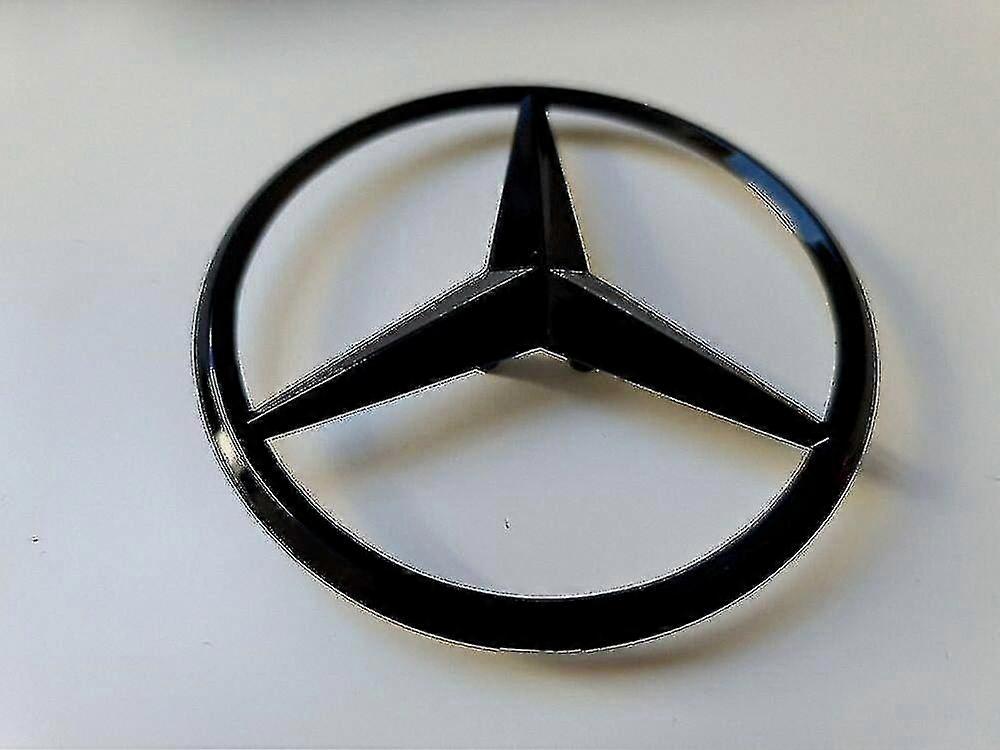 Gloss Black Rear Boot Badge Star Emblem for Mercedes A Class W177 2018 and Newer, Compatible Replacement Part