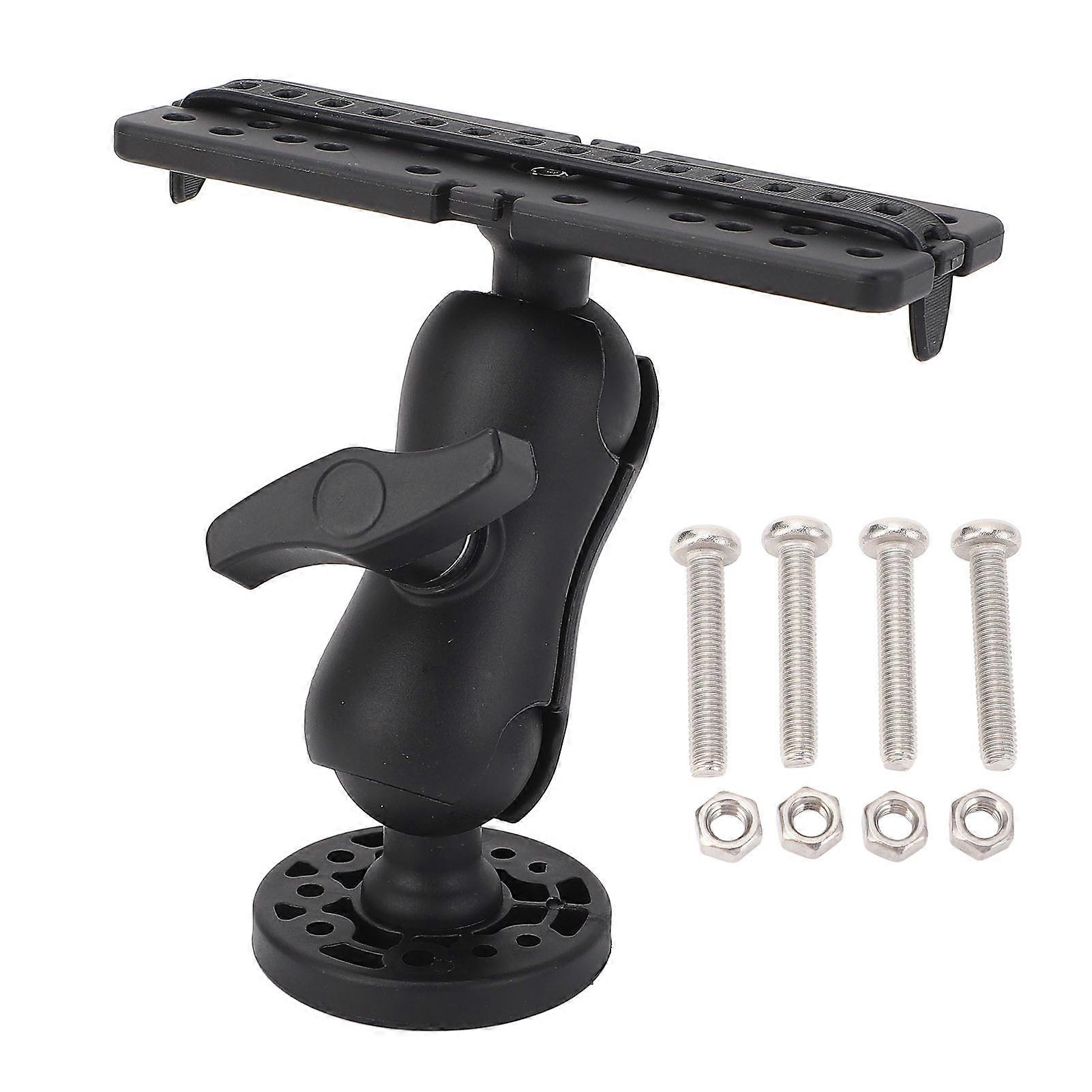 Fish Finder Mount Base 360 Degree Rotatable Height Adjustable Portable Fish Finder Bracket Kayaks Accessories