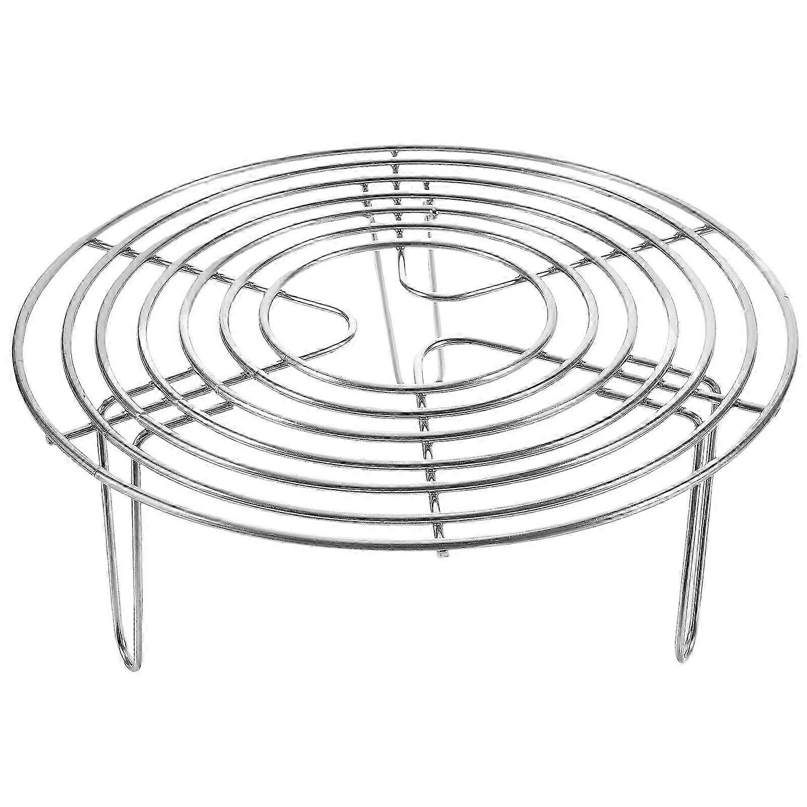 Stainless Steel Steamer Rack Multi-Purpose Round Cooling Rack for Steaming